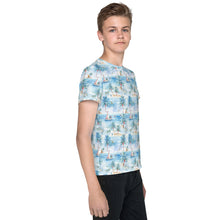 Load image into Gallery viewer, Tropic Sojourn- Youth crew neck t-shirt