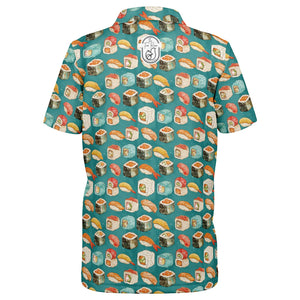Sushi Print- Youth Polo Shirt