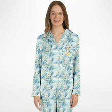 Load image into Gallery viewer, Floral Tropic- Women&#39;s Satin Pajamas