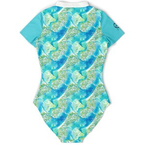 Womens Swim Bodysuit - Azul Adventure