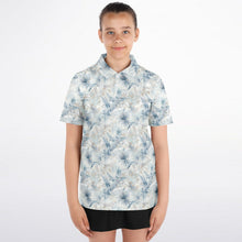 Load image into Gallery viewer, Neutral Tropic Toile- Youth Polo Shirt