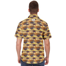 Load image into Gallery viewer, Fire Sky- Men&#39;s Short Sleeve Button Down Shirt