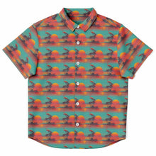 Load image into Gallery viewer, Youth Short Sleeve Button Down - Pluma Sunset