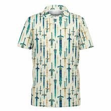 Load image into Gallery viewer, Blue Sword of the Spirit- Kids Polo Shirt