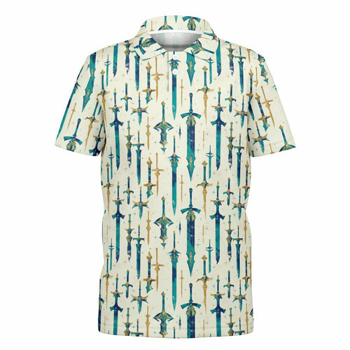 Blue Sword of the Spirit- Kids Polo Shirt