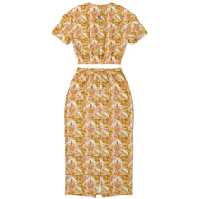 Load image into Gallery viewer, Cropped Sweatshirt and Long Skirt Set – Rosette Cranes
