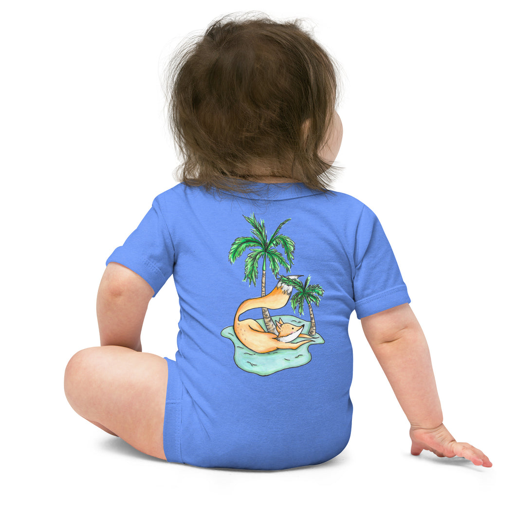 Fox y Palmera- Baby one piece