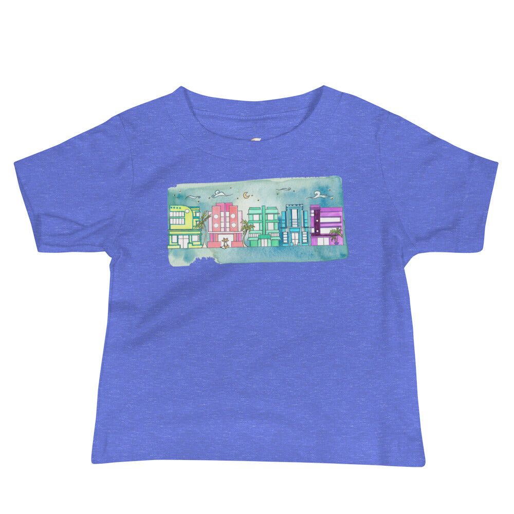 Art Deco Noche - Baby Short Sleeve Tee