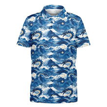 Load image into Gallery viewer, Kids Polo Shirt - Blue Dragon
