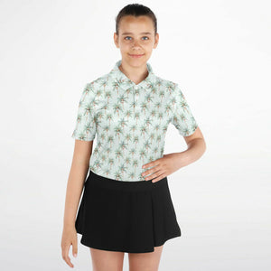 Festive Palms- Unisex Kids Polo Shirt