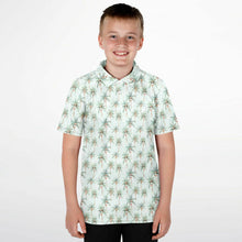 Load image into Gallery viewer, Festive Palms- Unisex Kids Polo Shirt