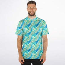Load image into Gallery viewer, Mens Blade Collar Polo - Azul Adventure