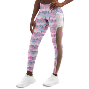 80s City Pop Mesh with Pocket Legging