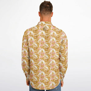 Long Sleeve Button Down Shirt - Rosette Cranes