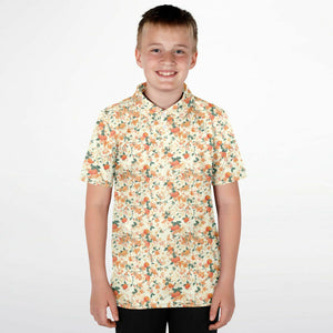 Orange Blossom- Kids Polo Shirt
