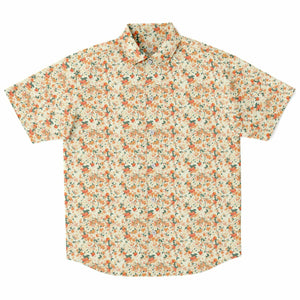 Orange Blossom- Short Sleeve Button Down Shirt
