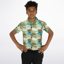 Load image into Gallery viewer, Sabal Beach Approach- Youth Polo Shirt