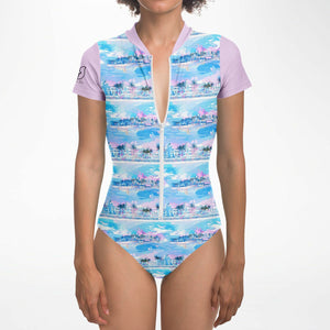 Womens Swim Bodysuit - Chill Wave