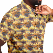 Load image into Gallery viewer, Fire Sky- Men&#39;s Short Sleeve Button Down Shirt