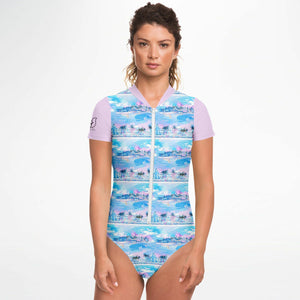 Womens Swim Bodysuit - Chill Wave