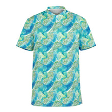 Load image into Gallery viewer, Mens Blade Collar Polo - Azul Adventure