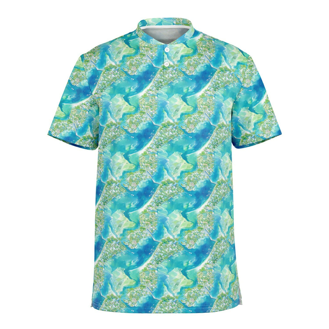 Mens Blade Collar Polo - Azul Adventure
