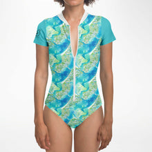 Load image into Gallery viewer, Womens Swim Bodysuit - Azul Adventure