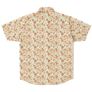 Orange Blossom- Short Sleeve Button Down Shirt