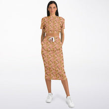 Load image into Gallery viewer, Women&#39;s Cropped Short Sweatshirt and Long Skirt Set – Gilded Gators