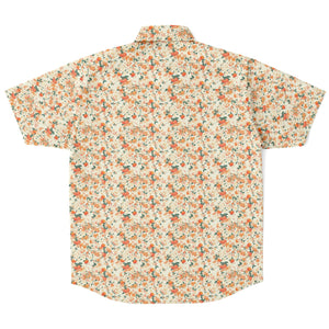 Orange Blossom- Short Sleeve Button Down Shirt