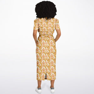 Cropped Sweatshirt and Long Skirt Set – Rosette Cranes