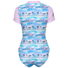 Load image into Gallery viewer, Womens Swim Bodysuit - Chill Wave