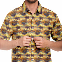 Load image into Gallery viewer, Fire Sky- Men&#39;s Short Sleeve Button Down Shirt