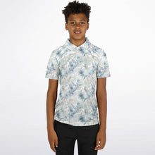 Load image into Gallery viewer, Neutral Tropic Toile- Youth Polo Shirt