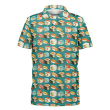 Load image into Gallery viewer, Sushi Print- Youth Polo Shirt