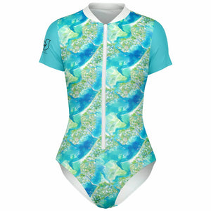Womens Swim Bodysuit - Azul Adventure