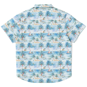 Tropic Sojourn- Kids Short Sleeve Button Down Shirt