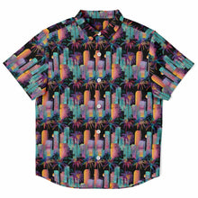 Load image into Gallery viewer, Youth Short Sleeve Button Down- Noche Neon