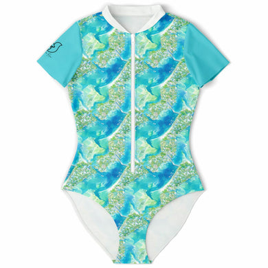Womens Swim Bodysuit - Azul Adventure