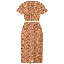 Load image into Gallery viewer, Women&#39;s Cropped Short Sweatshirt and Long Skirt Set – Gilded Gators