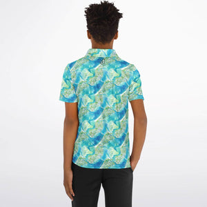 Kids Polo Shirt -Azul Adventure