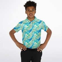 Load image into Gallery viewer, Kids Polo Shirt -Azul Adventure