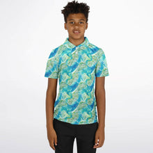 Load image into Gallery viewer, Kids Polo Shirt -Azul Adventure