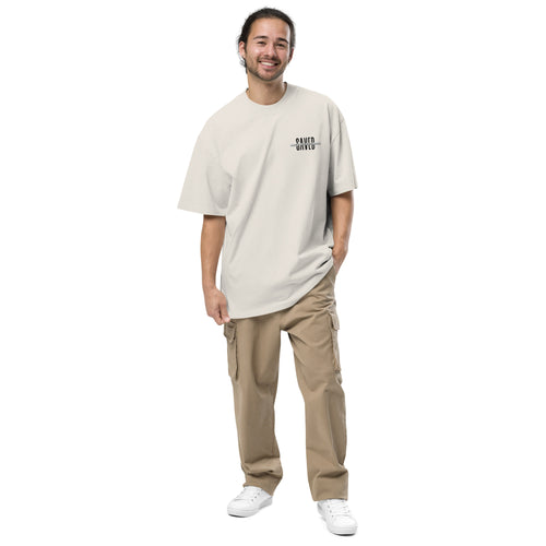 Saved by Grace- embroidered oversized t-shirt