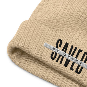 Saved by Grace- Ribbed knit beanie