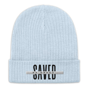 Saved by Grace- Ribbed knit beanie
