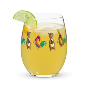 Carter and Kouki- Stemless glass
