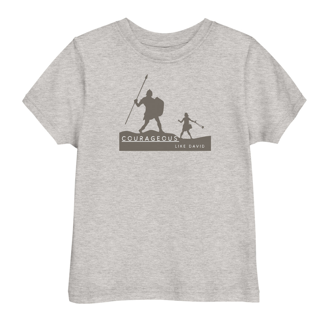 Courageous like David- Toddler Jersey Tshirt