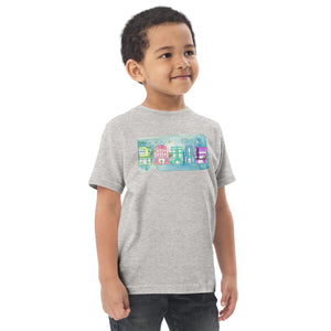 Art Deco Noche- Toddler Jersey T-shirt