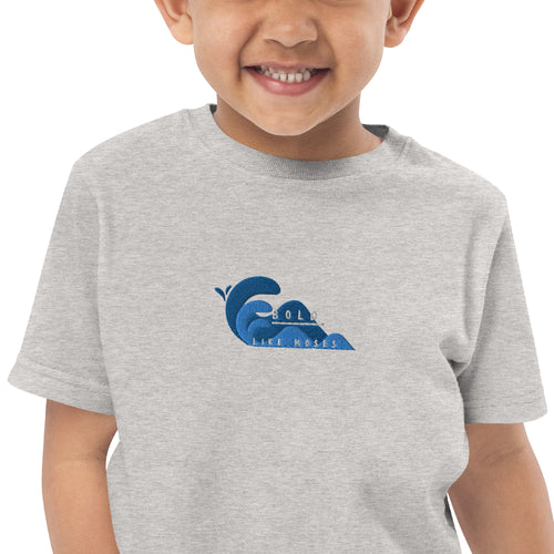 Bold Like Moses- Embroidered Toddler Jersey T-shirt